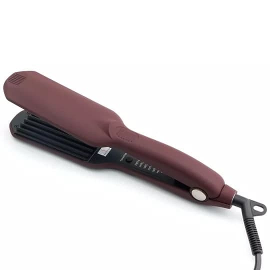 Be-Uni Щипцы-гофре турмалин 45*95мм с терморегулятором, коричневый, 55W 