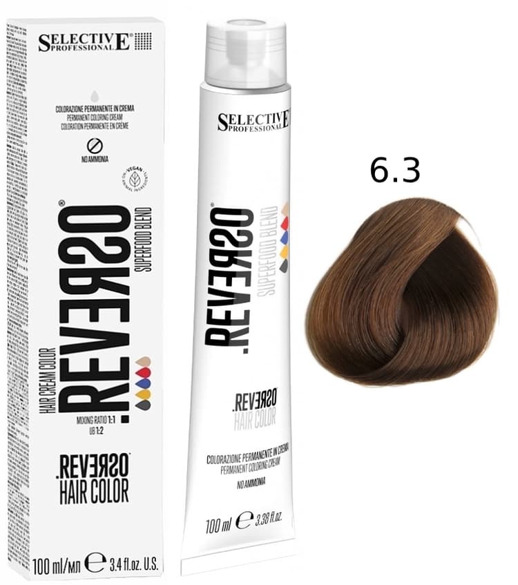 SELECTIVE Reverso Hair Color 6.3 Темный блондин золотистый