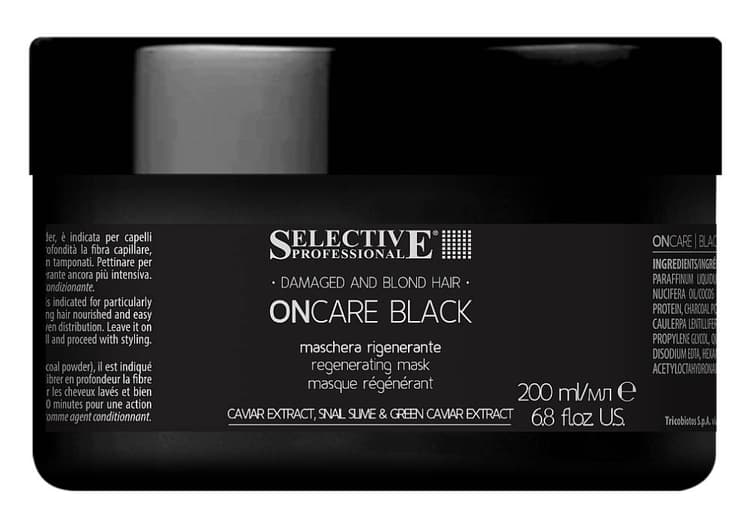 SELECTIVE ONCARE BLACK Интенсивная регенерирующая маска 200 мл