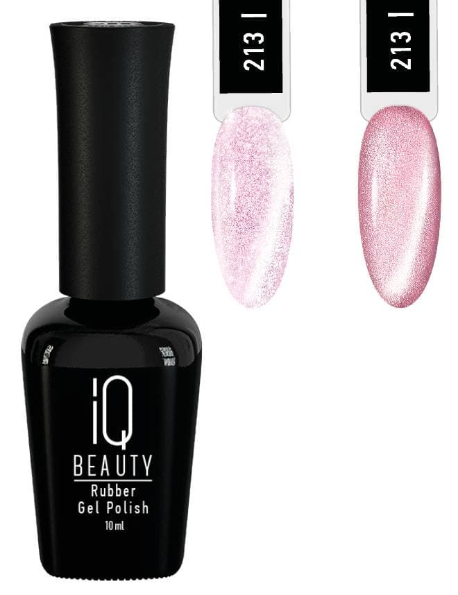IQ BEAUTY Каучуковый гель-лак с кальцием №213 "Ethereal" с эффектом Silk Cat Eye «Huntress» 