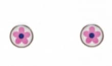 Studex серьги медицинские L0634-4ст Розовый цветочек, пластик, сталь