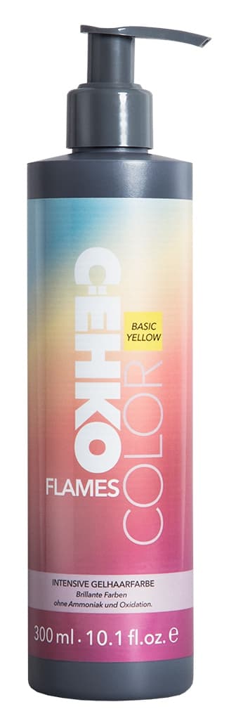C:EHKO COLOR FLAMES Пигмент прямого действия для волос YELLOW (Желтый) 300 мл