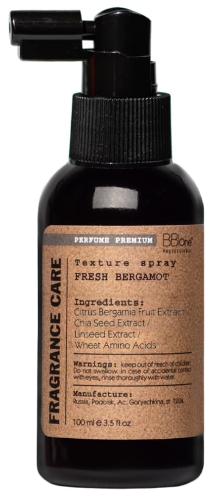 BB One FRAGRANCE CARE Парфюмированный Текстурирующий спрей для волос Fresh Bergamot 100 мл.