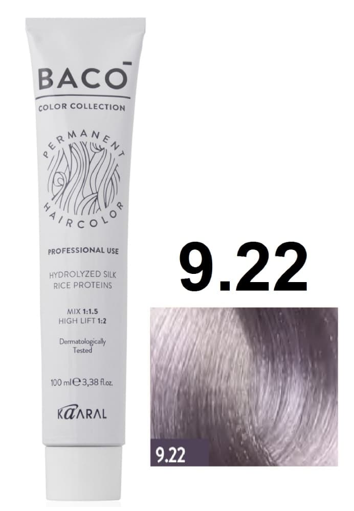 KAARAL Baco color  9.22 очень светлый блондин интенсивный фиолетовый 100 мл