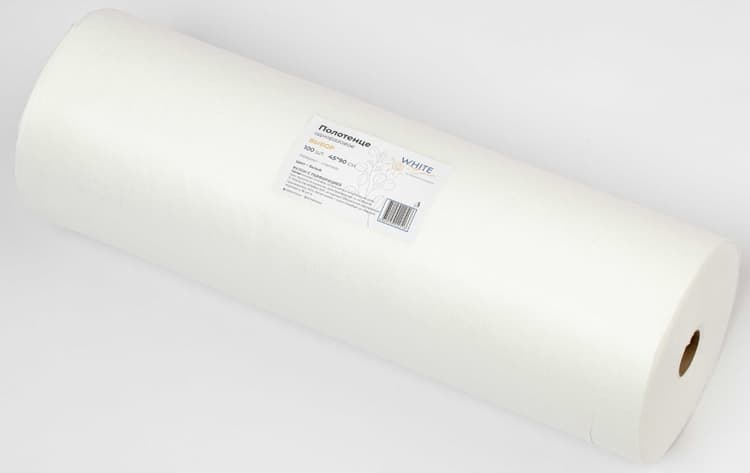 Полотенца спанлейс "Выбор" 40г/м2 Белый 45*90 (рулон-100шт)