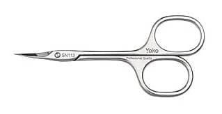 YOKO Ножницы для кутикулы с разным уровнем колец 10,4 см, режущая кромка 20 мм 