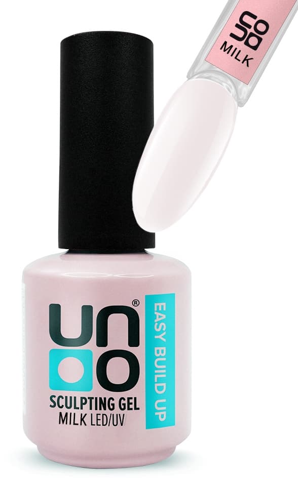 Моделирующий гель "UNO" Easy Build Up Milk, камуфлирующий, 16 г
