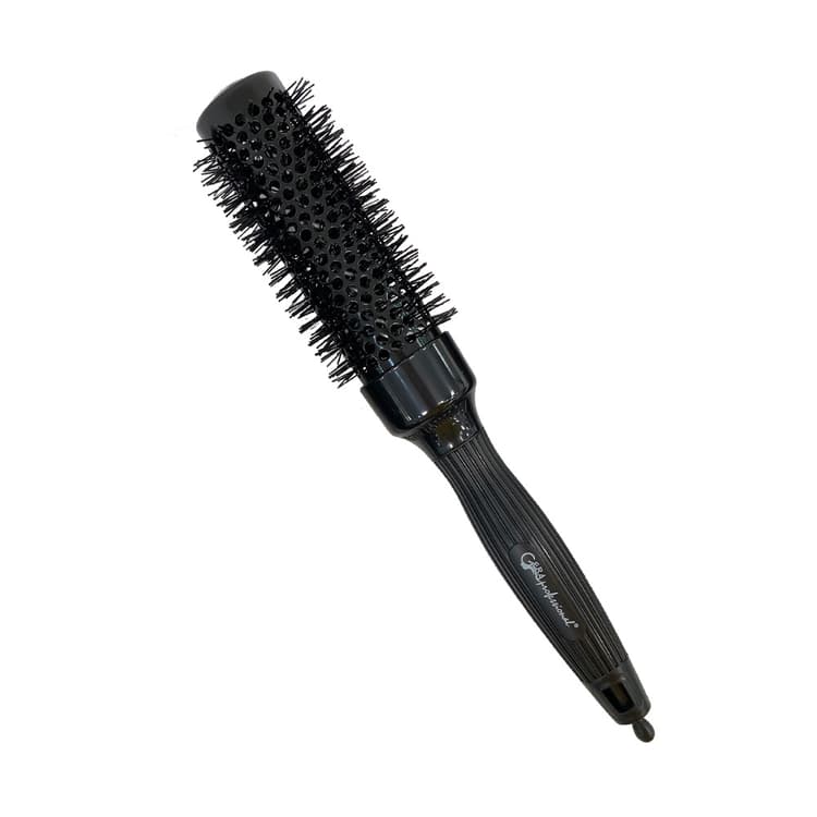 Gera Professional Термобрашинг керамический с хвостиком 32 мм, черный