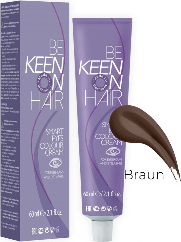 KEEN SMART EYES (Коричневая) Краска для бровей и ресниц , 60 мл