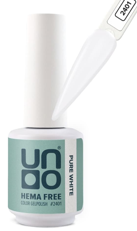 UNO HEMA FREE Гель-лак 2401 Чистый белый - White, 10 г