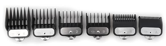 Насадки HW комплект 6 шт. (1.5/3/4.5/6/10/13 мм) к машинке Hairway 02054