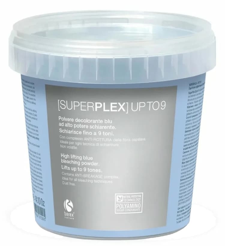 BAREX Обесцвечивающий голубой порошок SUPERPLEX - UP TO 9, 400 г