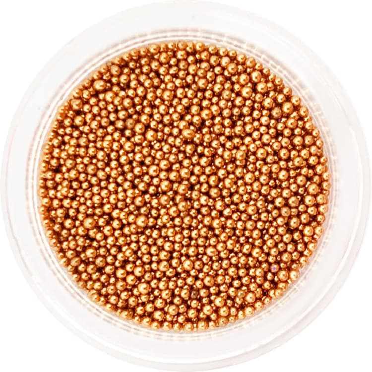 Бульонки для дизайна ногтей №7 золото