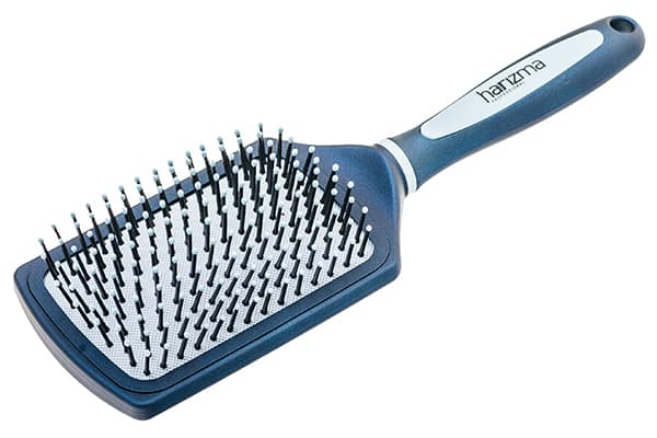 Harizma Щетка массажная-лопата, прямоугольная, нейлоновая щетина, 11-рядная