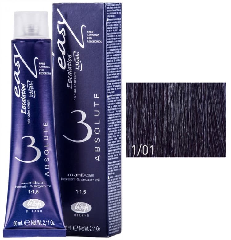 Lisap Absolute 1/01 иссиня-черный 60 мл