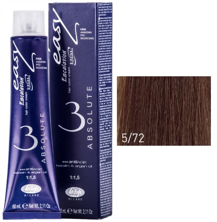 Lisap Absolute 5/72 холодный светло-бежевый шатен 60 мл