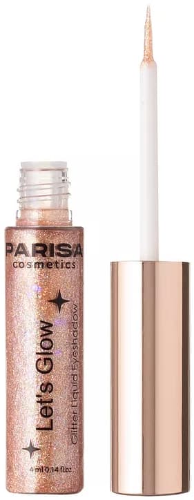 Parisa Тени жидкие для век с глиттером EL-101 "Let's Glow" (05 bronze), 4 мл