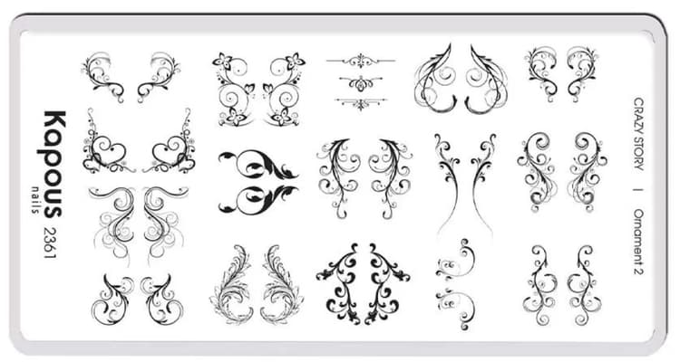 Kapous Nails Пластина для стемпинга "Crazy story" Ornament 2