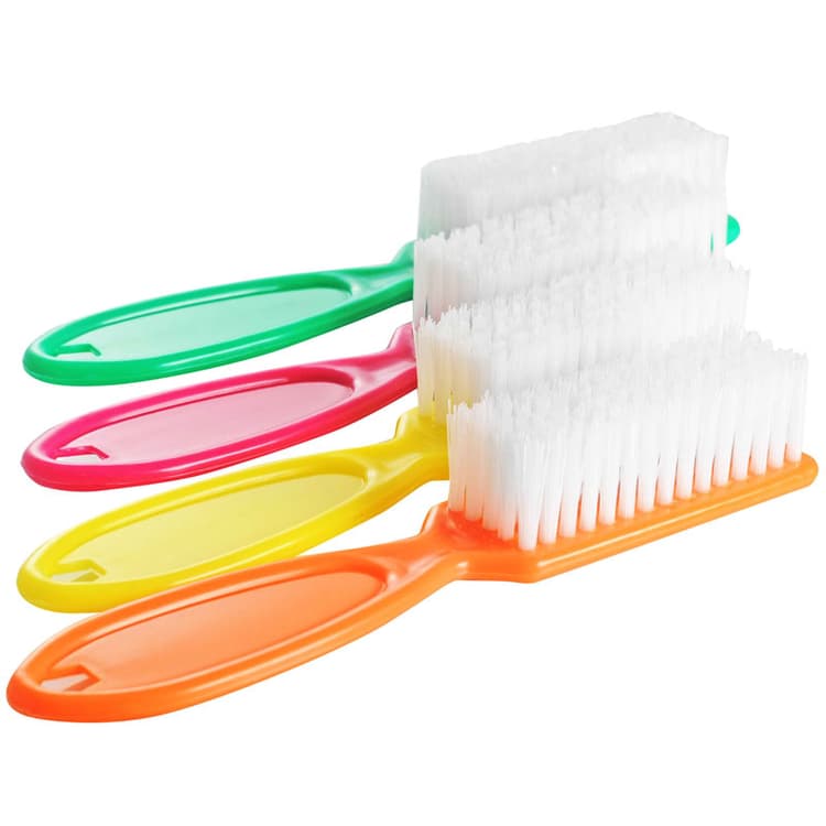 Щеточка для ногтей прямоугольная с длинной ручкой, мягкая