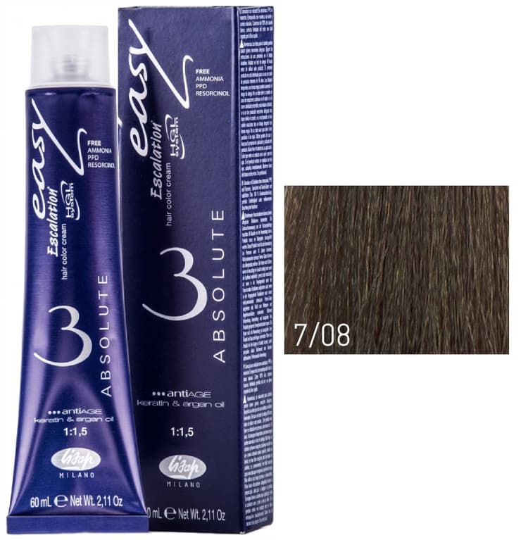 Lisap Absolute 7/08 блондин ирисовый 60 мл