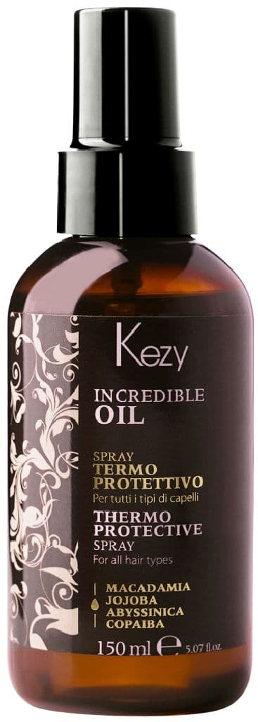KEZY INCREDIBLE OIL Спрей термозащитный для всех типов волос 150 мл 