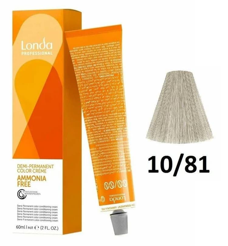 LondaТон Ammonia-Free 10/81 яркий блонд перламутрово-пепельный 