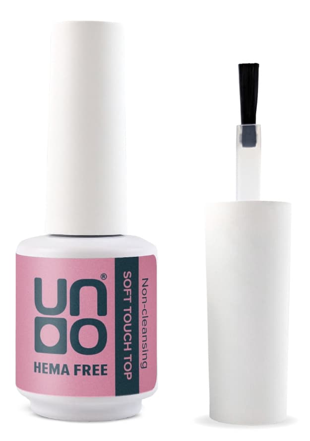 UNO HEMA FREE Верхнее покрытие для гель-лака Soft Touch с бархатным эффектом, 10 г