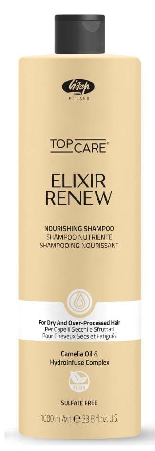 Lisap Elixir Renew Увлажняющий и восстанавливающий шампунь для сухих и поврежденных волос 1000 мл