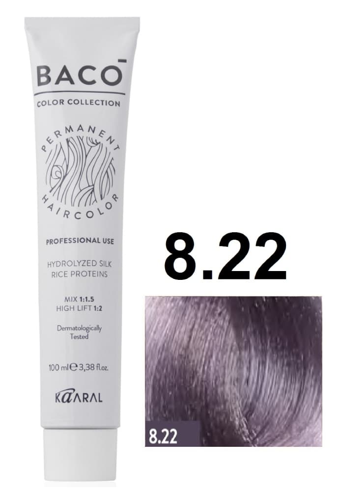 KAARAL Baco color  8.22 светлый блондин интенсивный фиолетовый 100 мл