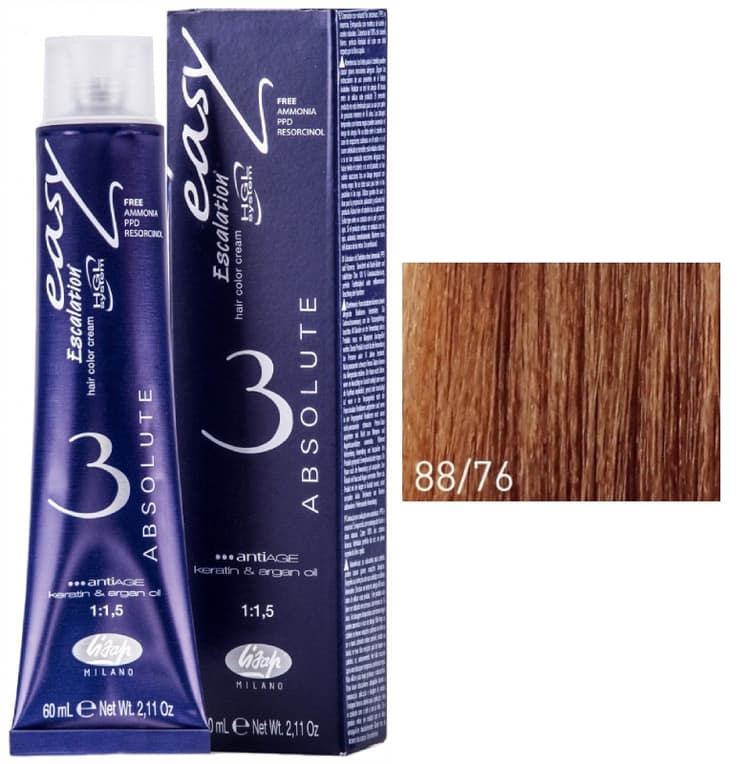 Lisap Absolute 88/76 светлый блондин бежево-медный 60 мл