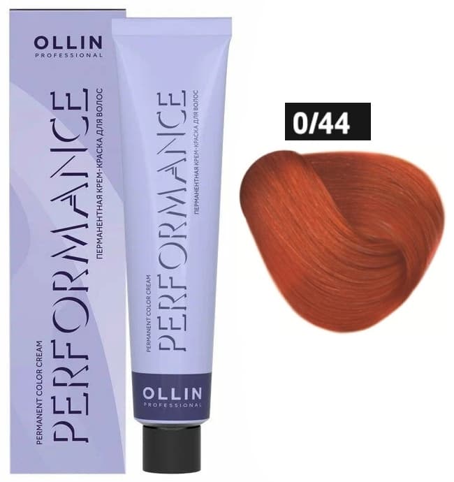 OLLIN PERFORMANCE  0/44 медный 60мл Перманентная крем-краска для волос