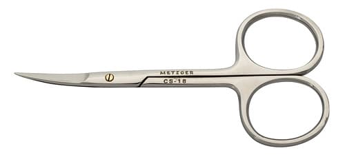 Metzger Ножницы для кожи, изогнутые, блестящие