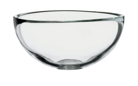 Мисочка косметологическая из стекла, диаметр 12 см, высота 6 см, прозрачная 