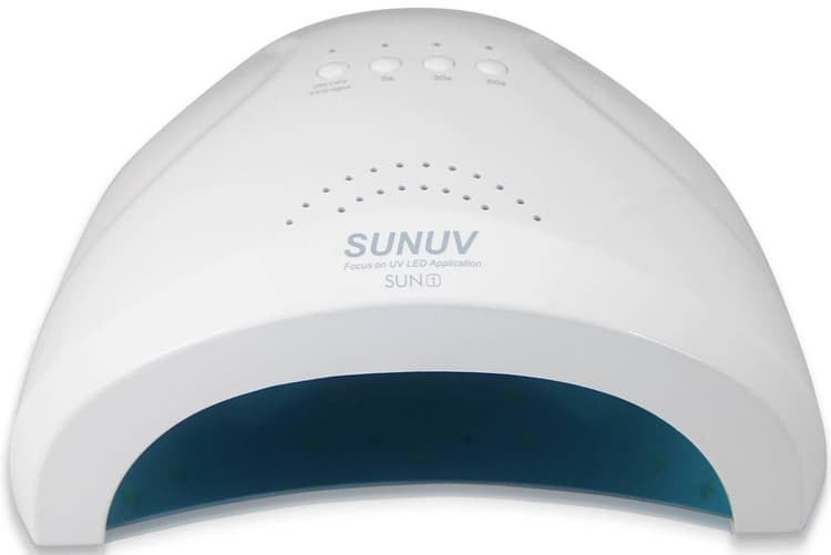 Лампа для наращивания SUN 1 48 Ватт (съемное дно) с кварцевыми диодами цв.белая