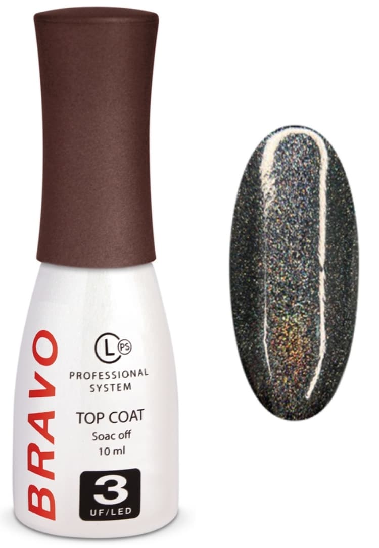 Bravo Верхнее покрытие без липкого слоя CAT'S EYE Prizma светоотражающий 10мл
