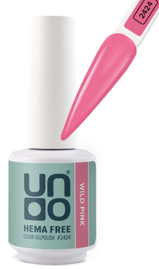 UNO HEMA FREE Гель-лак 2424 Дикий розовый - Wild Pink, 10 г