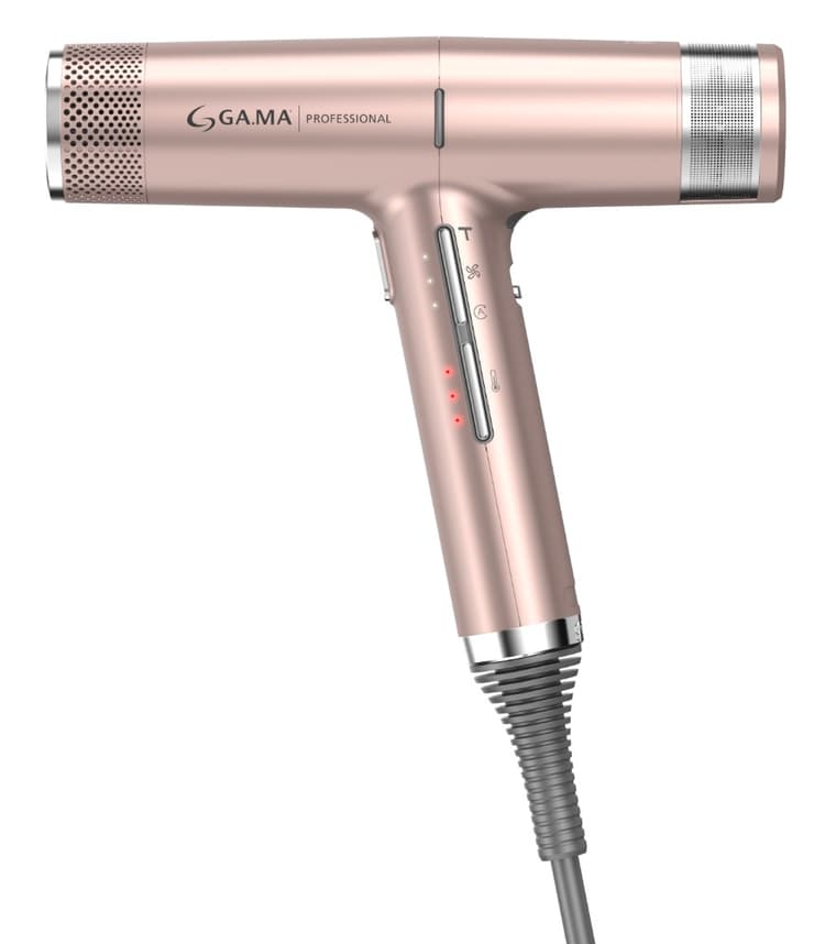 GA.MA Электрофен IQ2 PERFETTO цвет розовый, 3 насадки+диффузор, автоочистка, 1600 Вт., вес 294 гр.