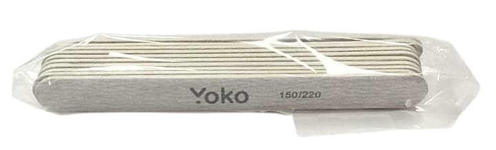 YOKO Пилка прямая на деревянной основе зебра 13,2 см 150/220, 10шт/уп.