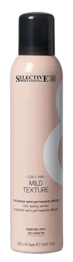 SELECTIVE MILD TEXTURE Средство для полуперманентной щадящей завивки, с маслом андиробы и кератином 250мл