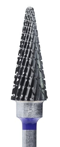 Фреза Конус Твердосплавная с крестообразно-поперечной нарезкой (фиолетовая насечка) 6мм