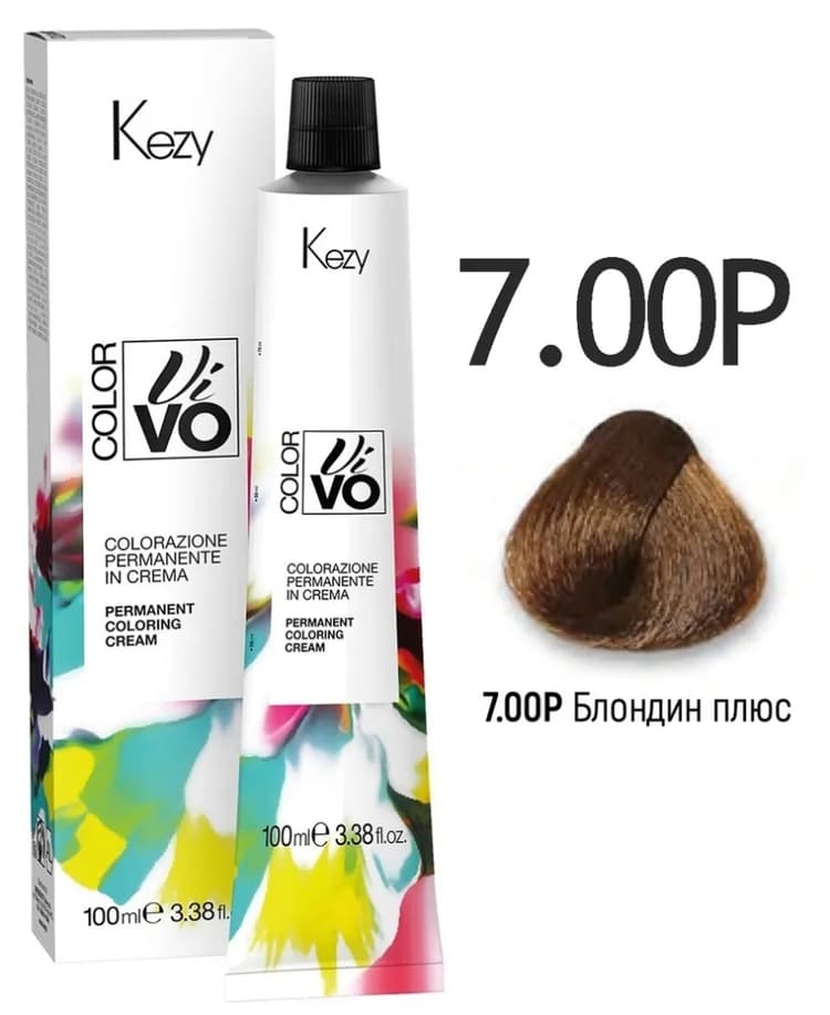 KEZY Color Vivo Крем-краска 7.00Р Блондин плюс, 100 мл.