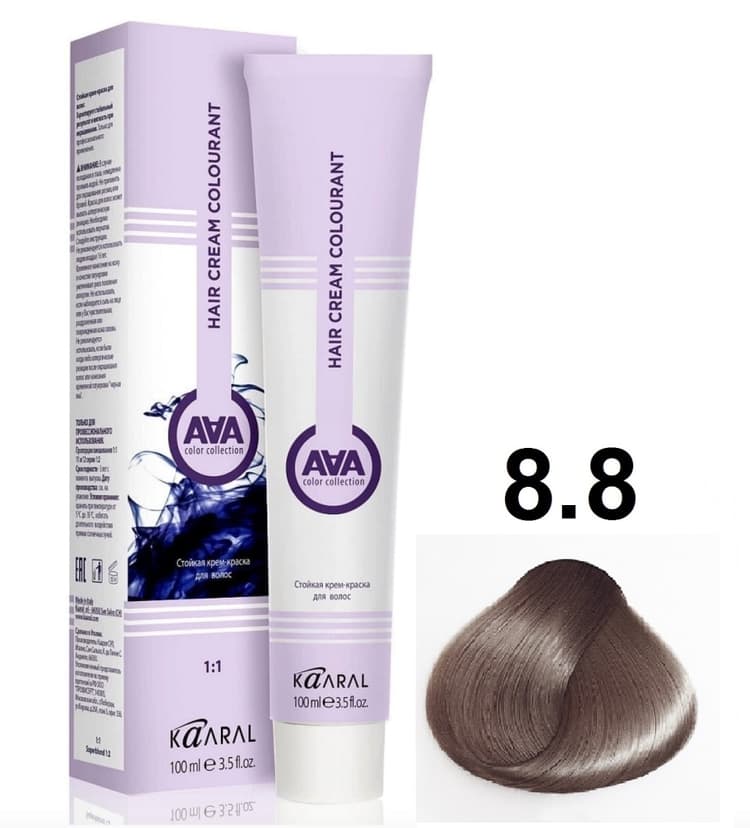 KAARAL AAA Hair crem colorant 8.8 светлый блондин бежевый 100мл