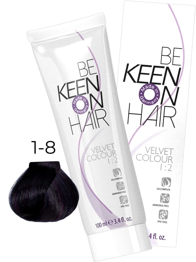 KEEN VELVET COLOUR 1.8 Иссиня-черный/ Blau-Schwarz, 100 мл, без аммиака