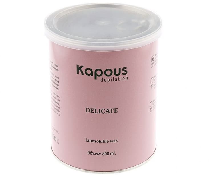 Kapous Depilation Жирорастворимый воск с Оксидом Цинка в банке, 800 мл
