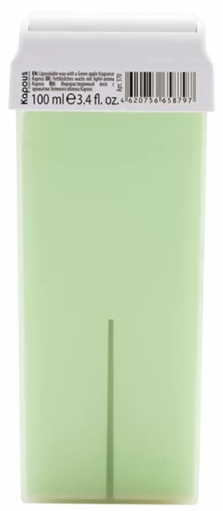 Kapous Depilation Жирорастворимый воск с ароматом Зеленого яблока в картридже, 100 мл