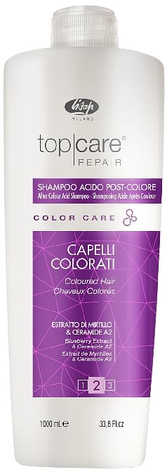 Lisap Color Care Стабилизатор цвета – Top Care Repair After Color Acid Shampoo 1000 мл