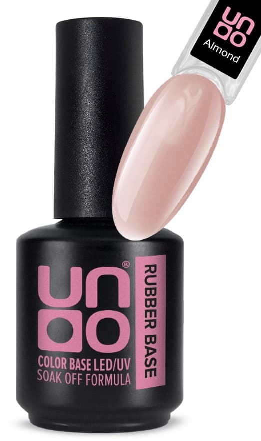 Базовый Гель-лак Rubber Color Base Gel "Uno" Almond, 12 г