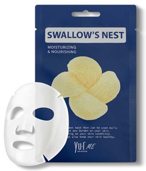 YU.R ME Тканевая маска для лица с экстрактом ласточкиного гнезда  25 гр.