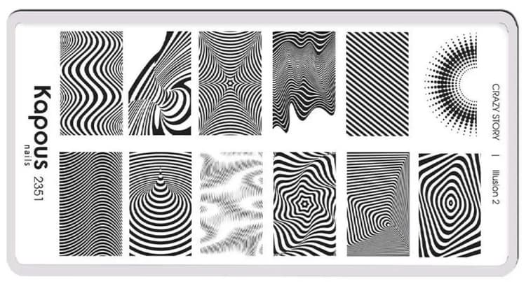 Kapous Nails Пластина для стемпинга "Crazy story" Illusion 2