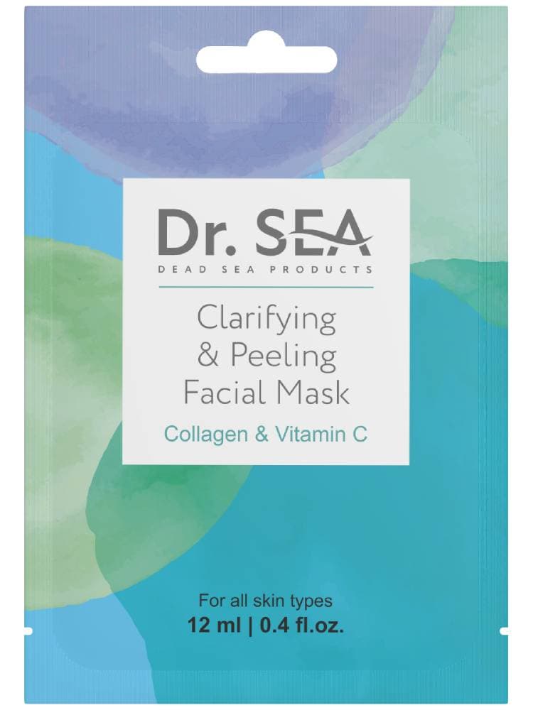 Dr. Sea Осветляющая маска-пилинг для лица с коллагеном и витамином С 12 мл